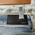 Amiri Plaid Patch Thrasher Blue Denim Jeans Sz 31