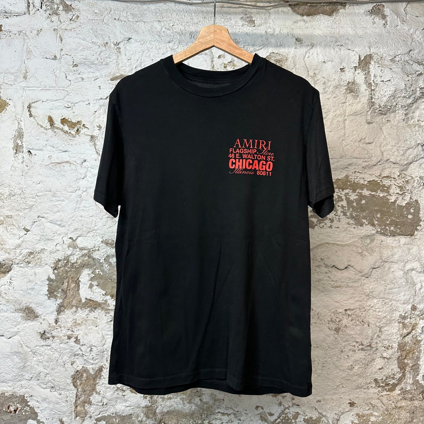 Amiri Chicago Flagship T-shirt Black Sz S