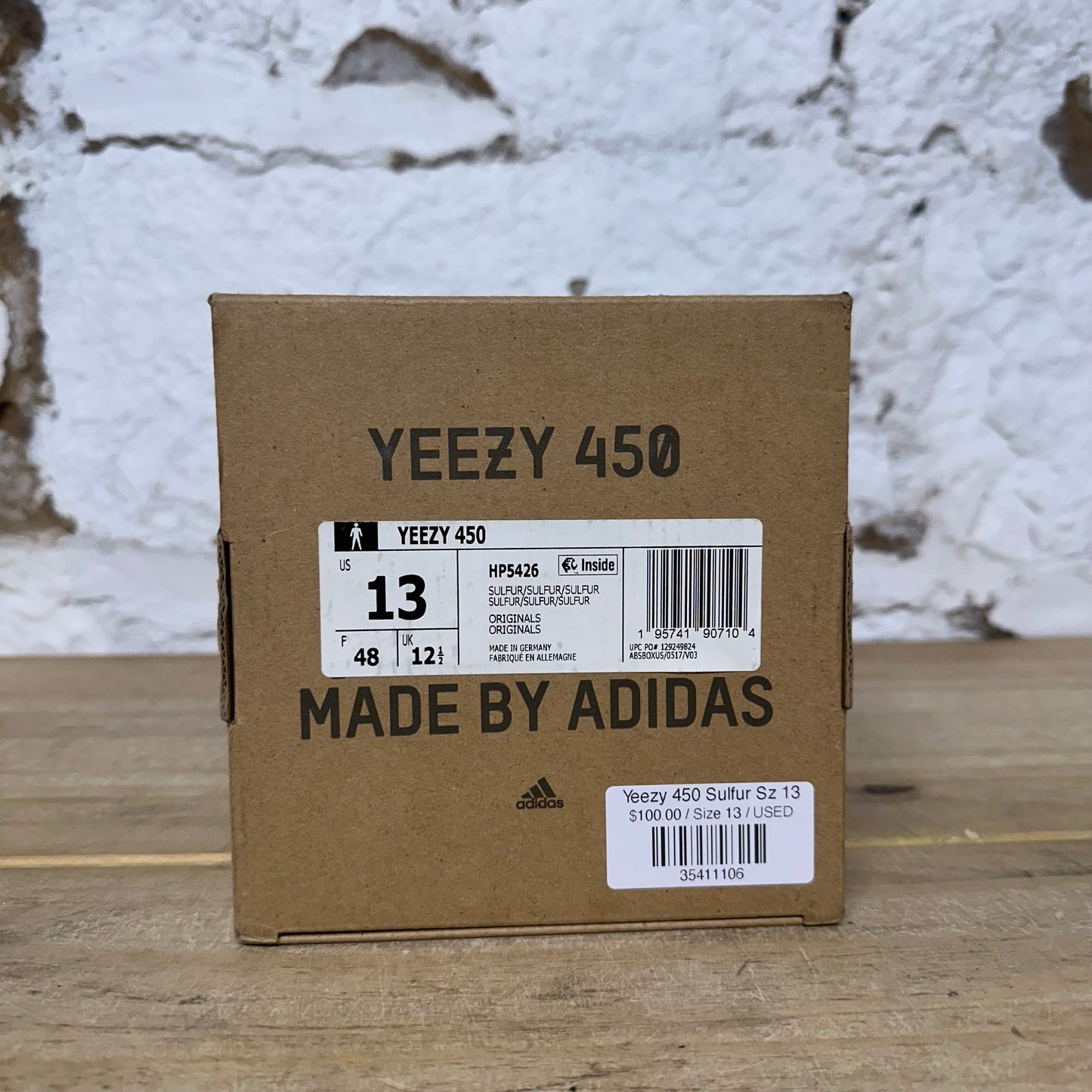 Yeezy 450 Sulfur Sz 13