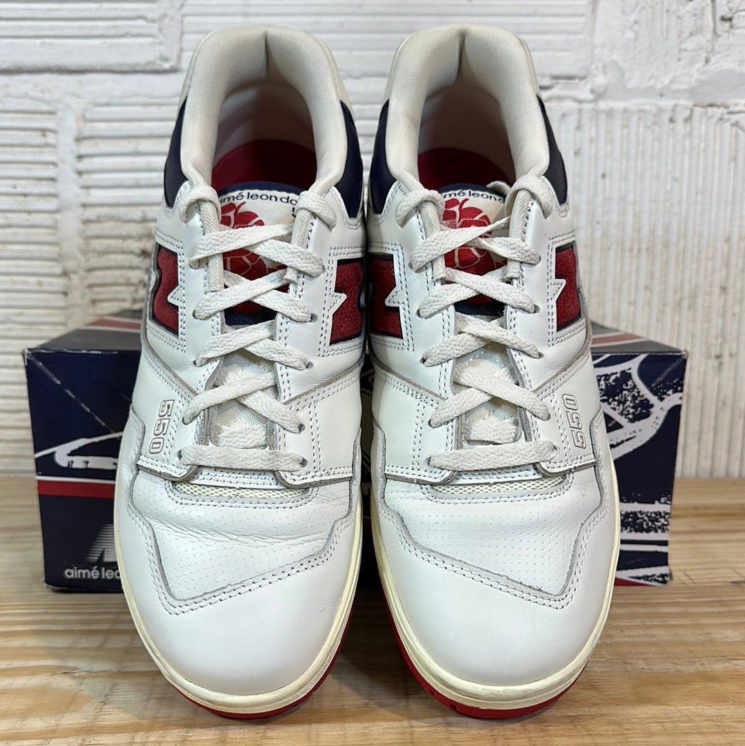 New Balance 550 Aime Leon Dore White Navy Red Sz 11