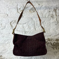 Celine Suede Embossed Purse