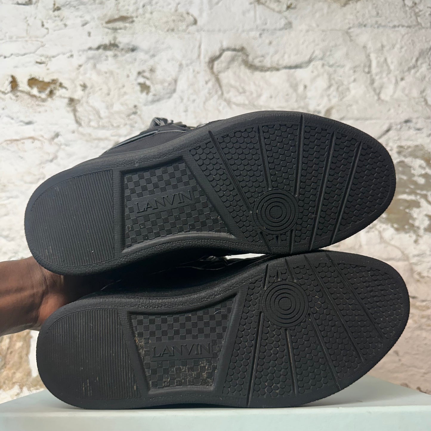Lanvin Curb Grey Black 3M Sneaker Sz 11 (44)