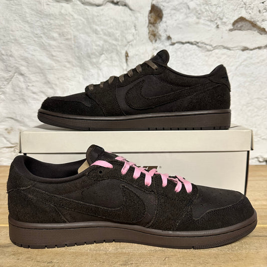 Air Jordan 1 Low Travis Scott Velvet Brown Sz 12