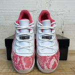 Air Jordan 11 Low Pink Snakeskin Sz 9.5 (11W)