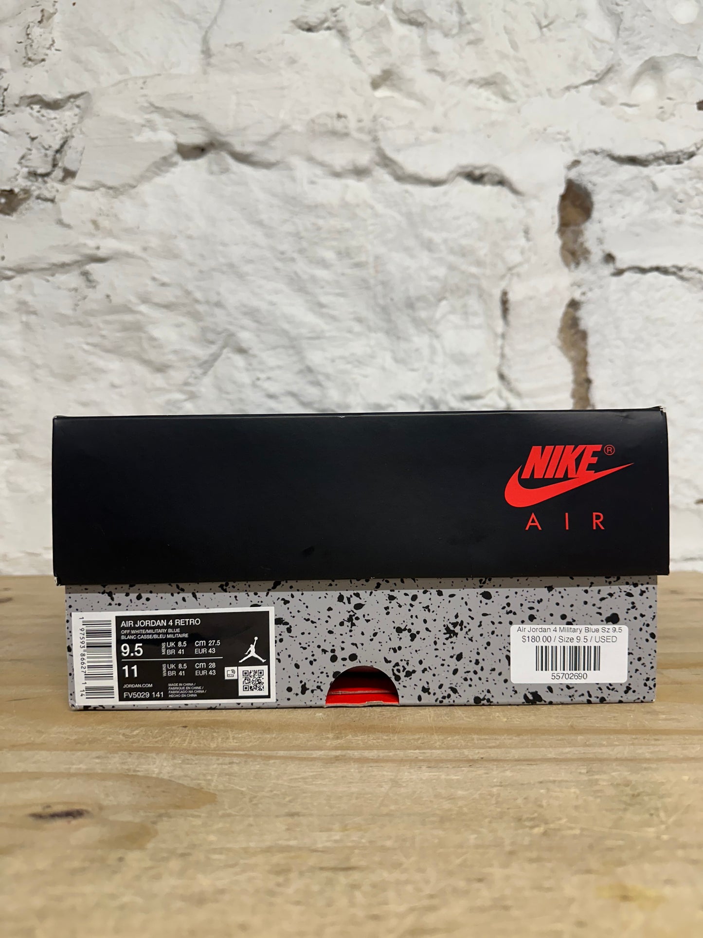 Air Jordan 4 Military Blue Sz 9.5