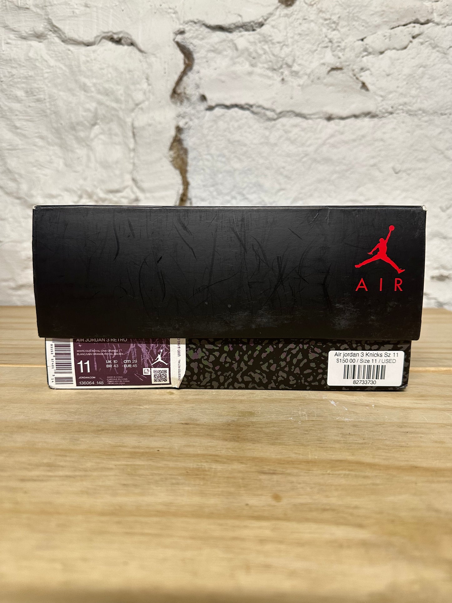 Air Jordan 3 Knicks Sz 11