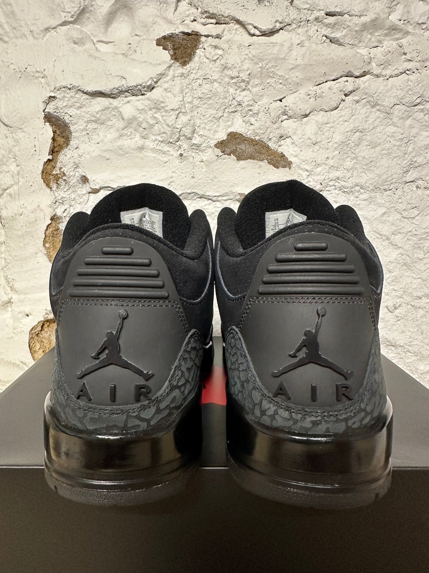 Air Jordan 3 Black Cat Sz 10