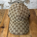 Gucci Tan GG Monogram Hat Sz XXL