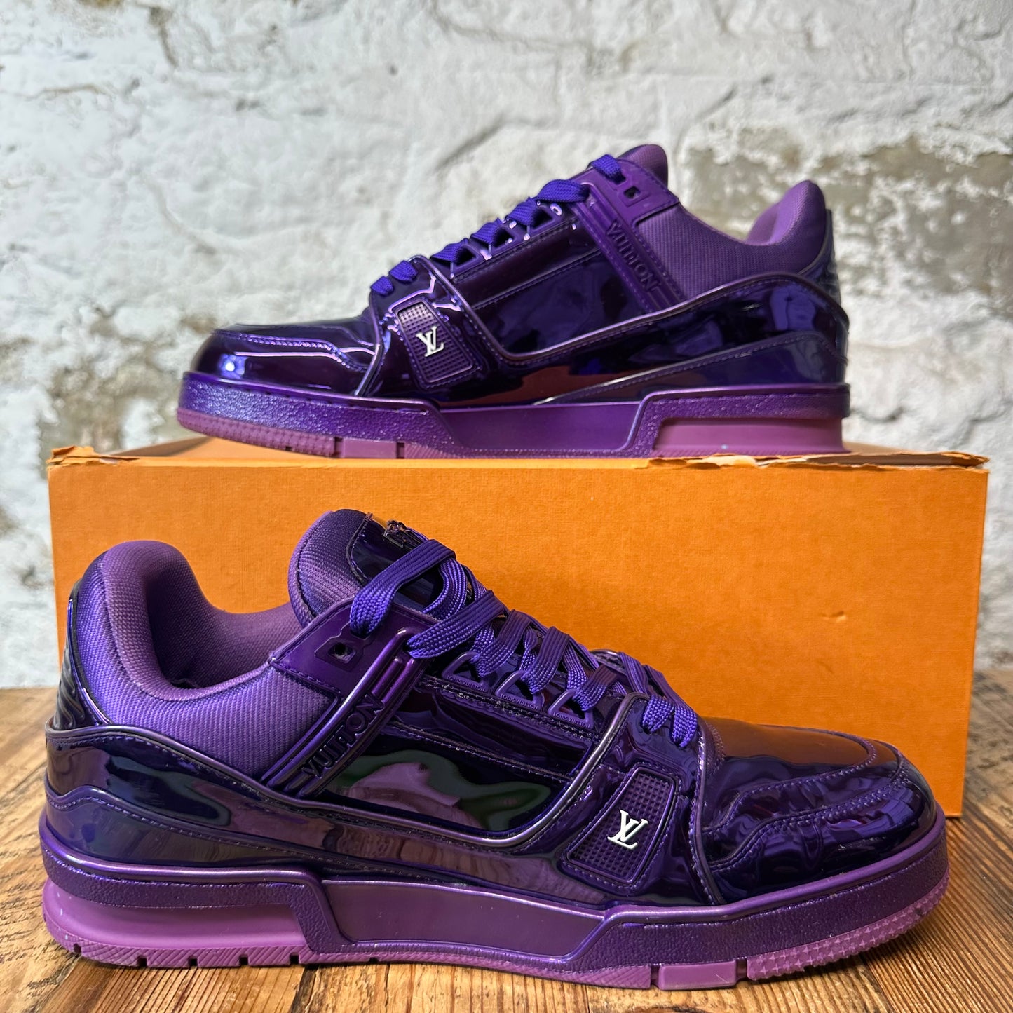 Louis Vuitton Purple Patent Trainer Sneaker Sz 10 (8.5LV)