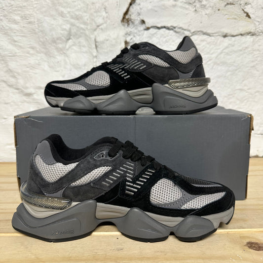 New Balance 9060 Black Castlerock Grey Sz 4 DS