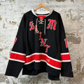 Saint Michael Supernatural Black White Red Jersey Sz OSFA