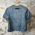 Dior Shoulder Zip Blue Camo T-Shirt Sz M