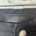 Amiri Plain Black Denim Jeans Sz 36