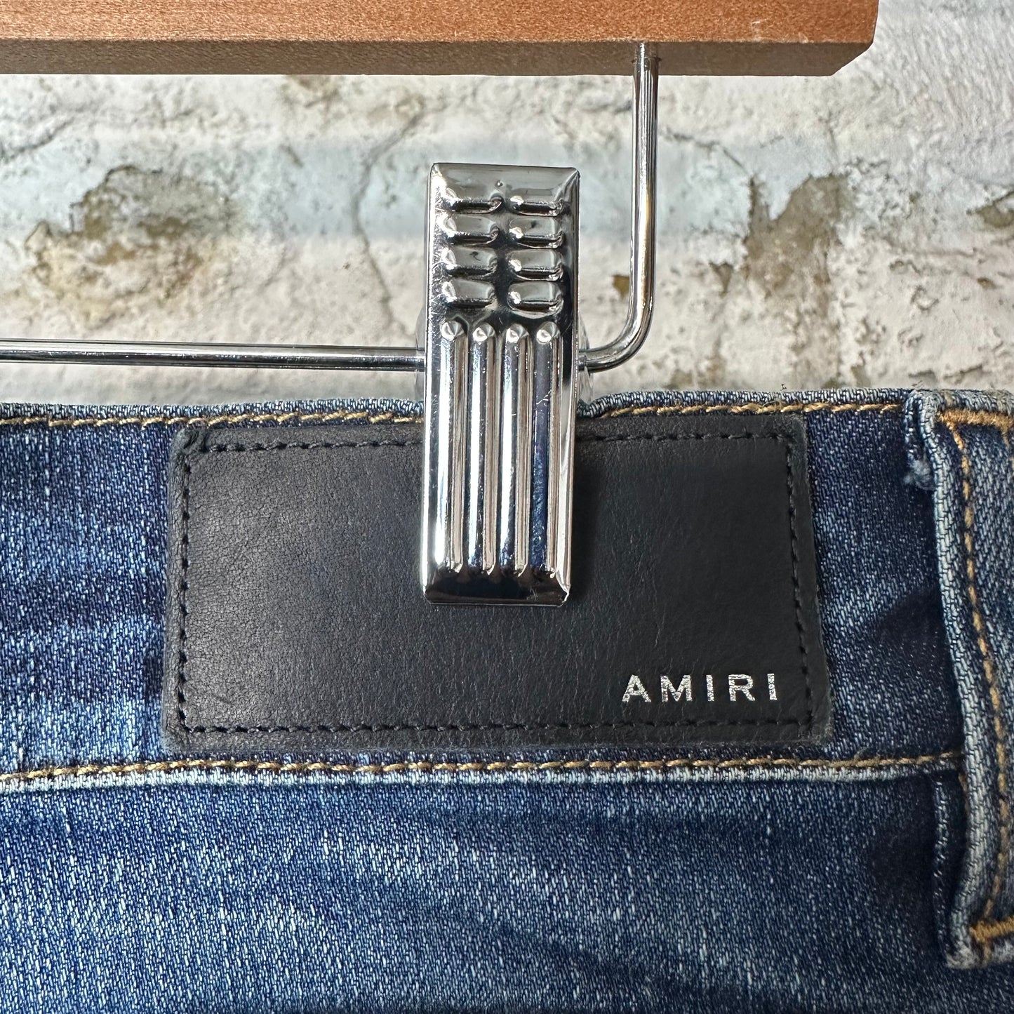 Amiri Plain Dark Blue Denim Jeans Sz 32