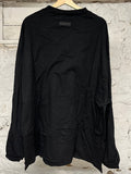 Fear of God Essentials Black Small Chest Logo L/S T-Shirt Sz L