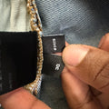 Amiri Green Camo Bones Blue Denim Jeans Sz 30