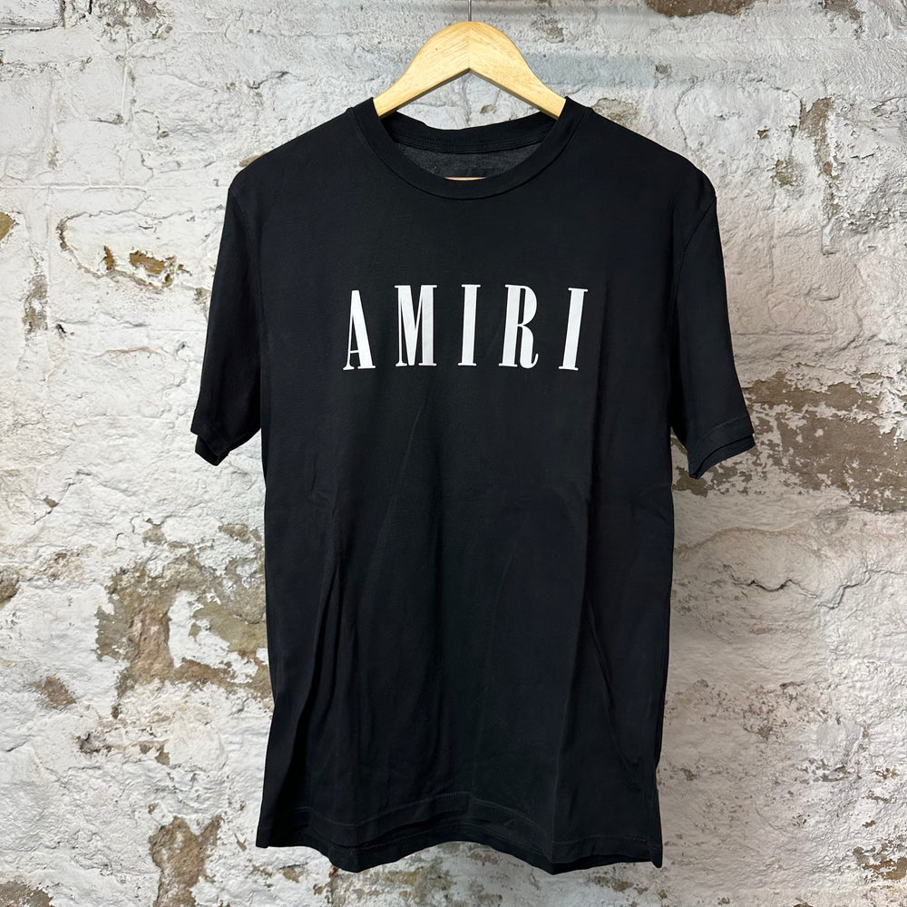 Amiri White Spellout T-shirt Black Sz XS