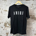 Amiri White Spellout T-shirt Black Sz XS