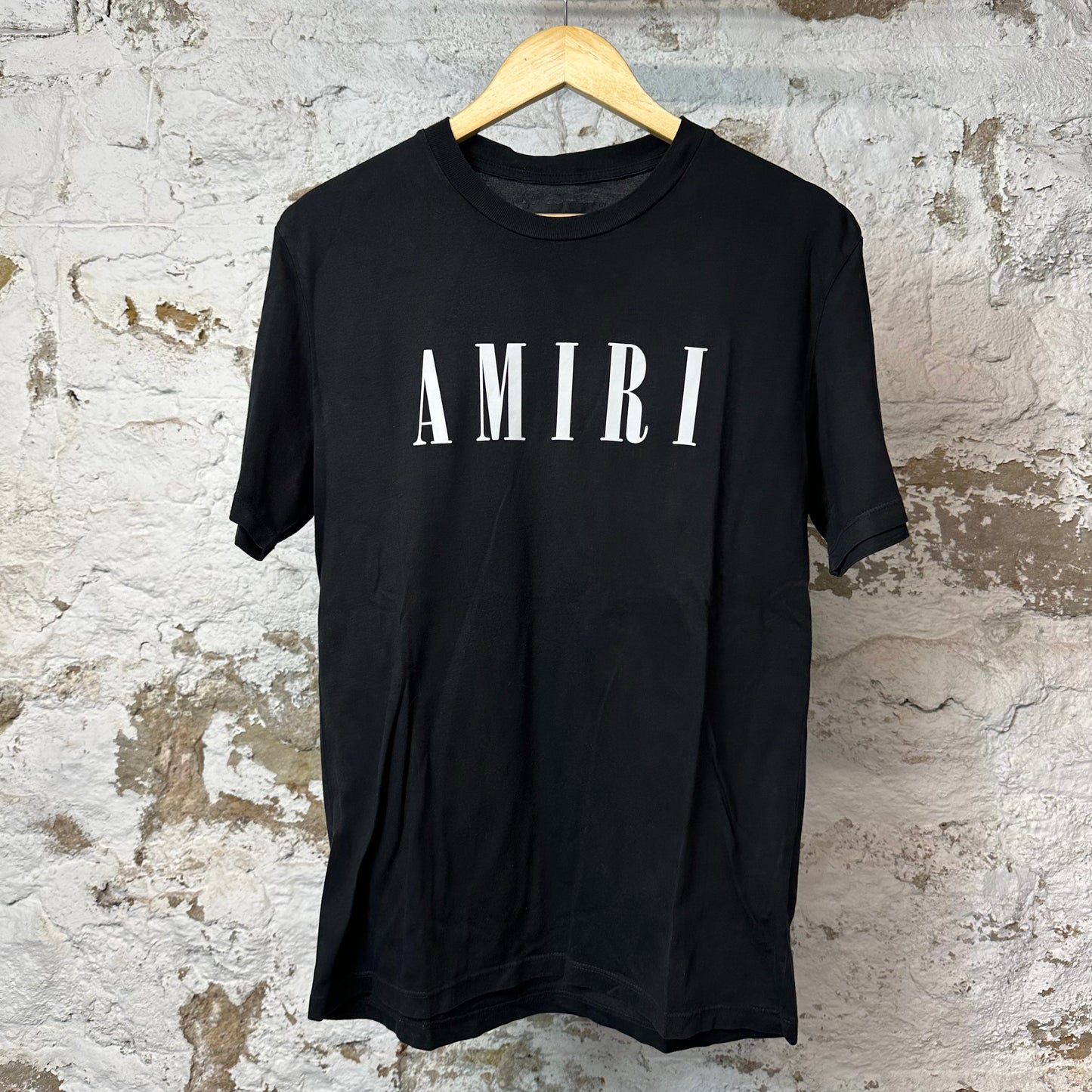 Amiri White Spellout T-shirt Black Sz XS