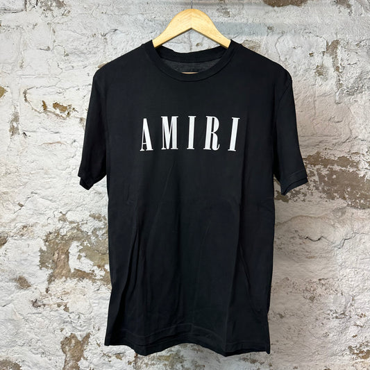 Amiri White Spellout T-shirt Black Sz XS