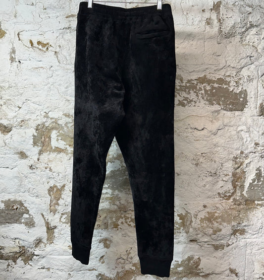 Givenchy Side Spell Black Velour Sweatpants Sz S