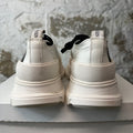 Alexander McQueen Low Black Spellout White Tread Boot Sz 11 (44)