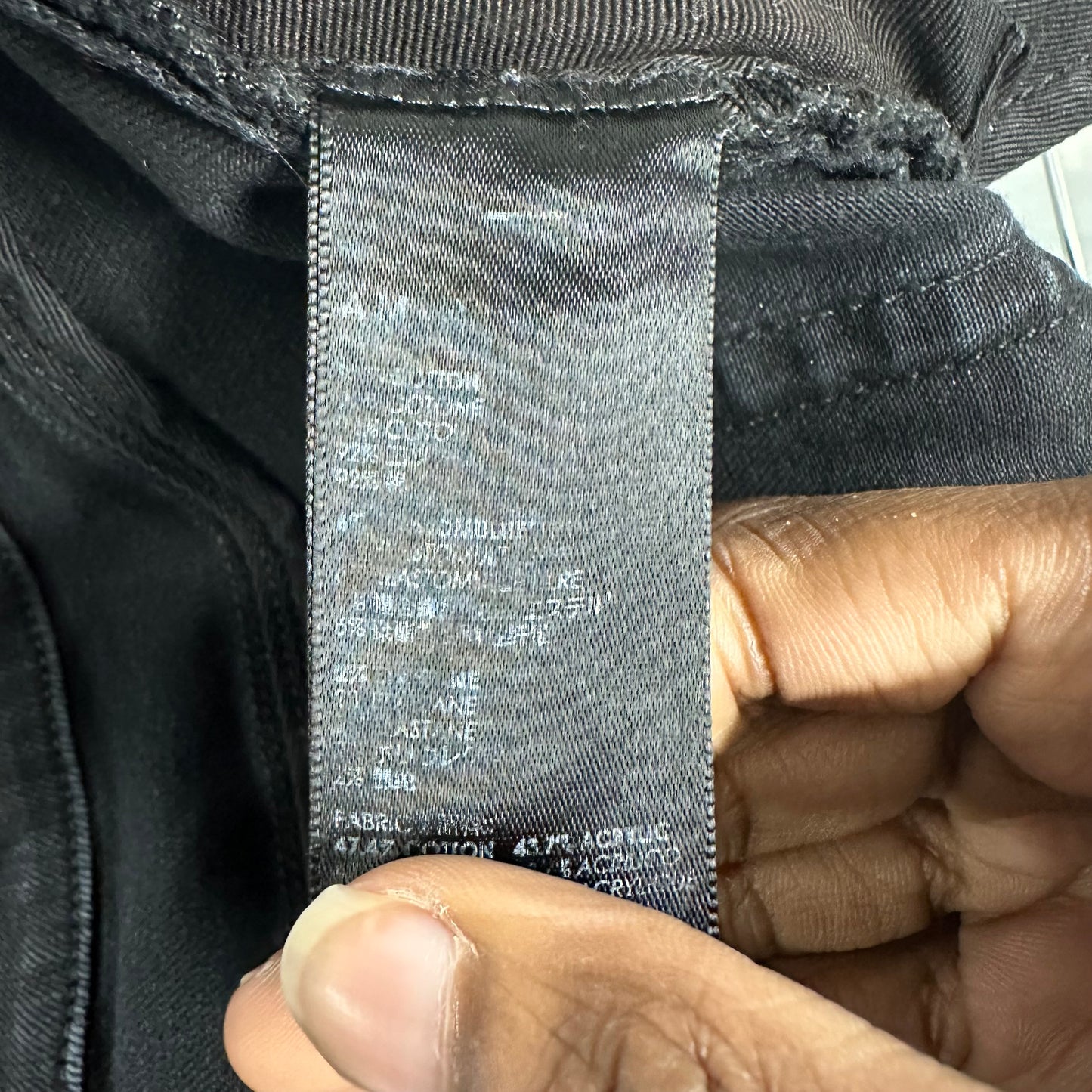 Amiri MX1 Black White Woven Black Denim Jeans Sz 38