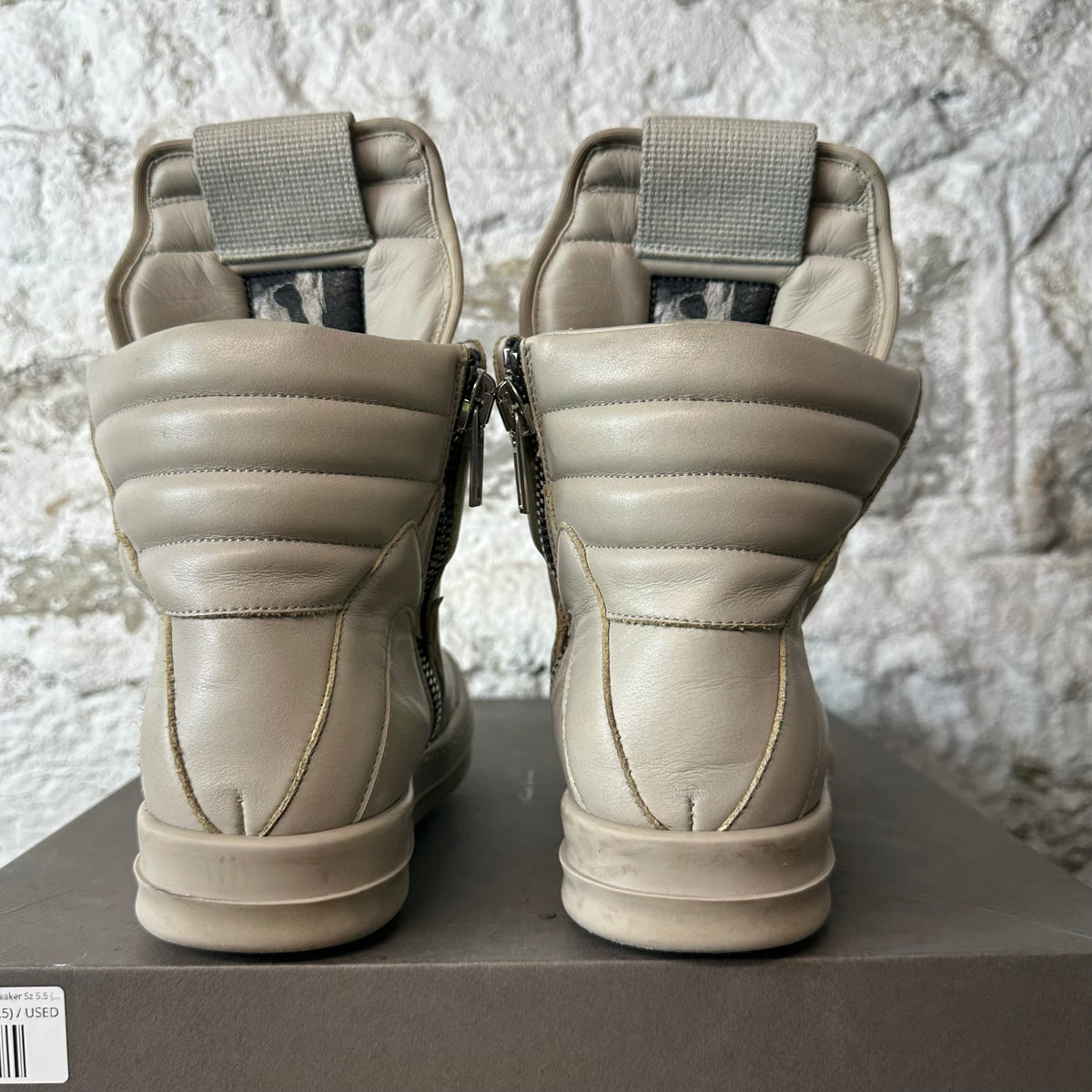 Rick Owens Geobasket Pearl Sneaker Sz 5.5 (37.5)