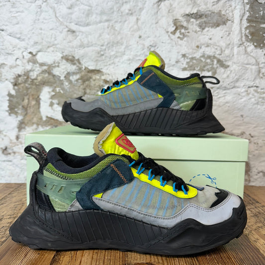 Off-White ODSY 1000 Blue Yellow Black Sneaker Sz 9 (42)