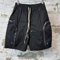 Rick Owens Bauhaus Cargo Shorts Black Sz M
