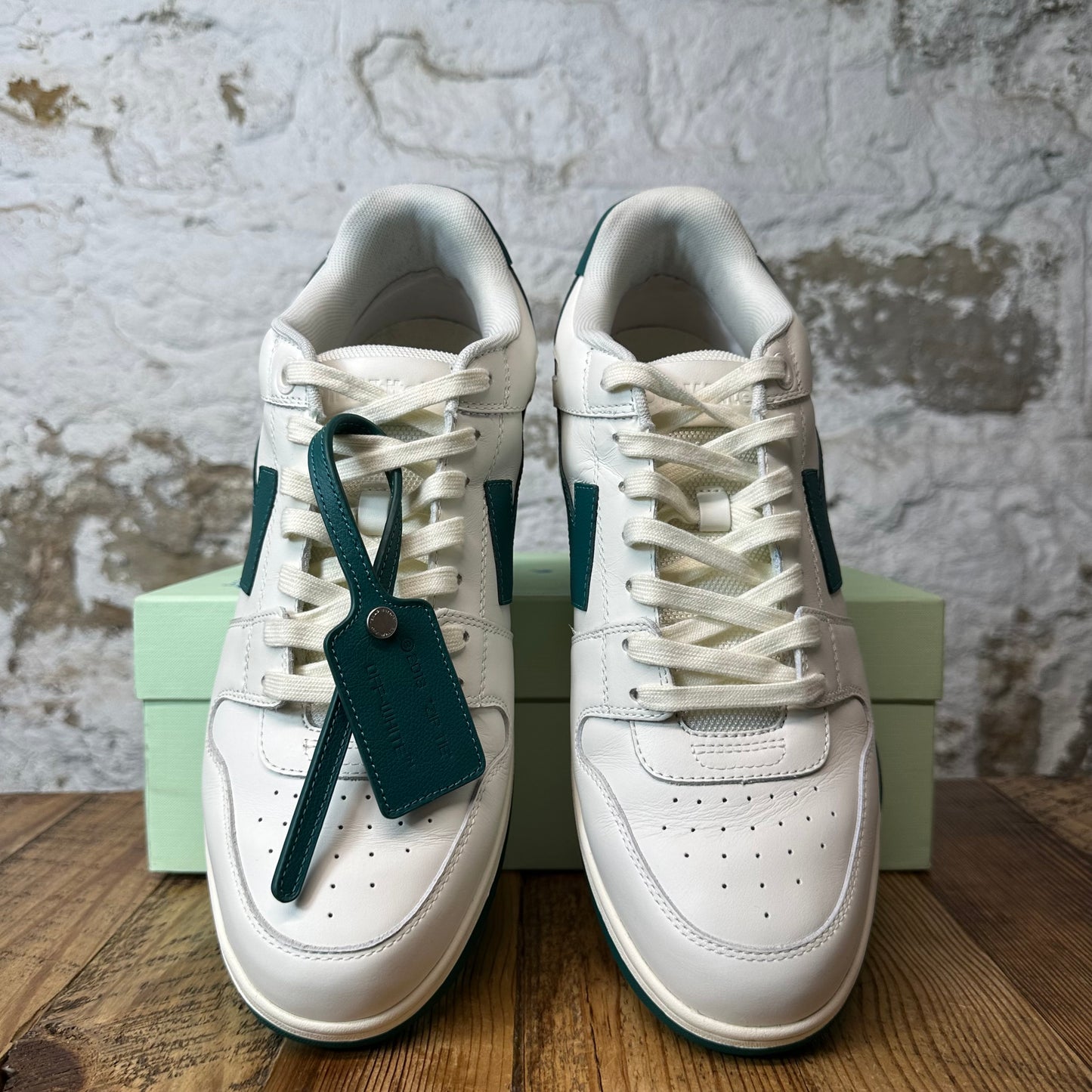 Off-White Out Of Office Forest Green White Sneaker Sz 12 (45)