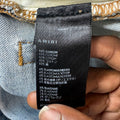Amiri MX1 Yellow Suede Blue Denim Jeans Sz 31