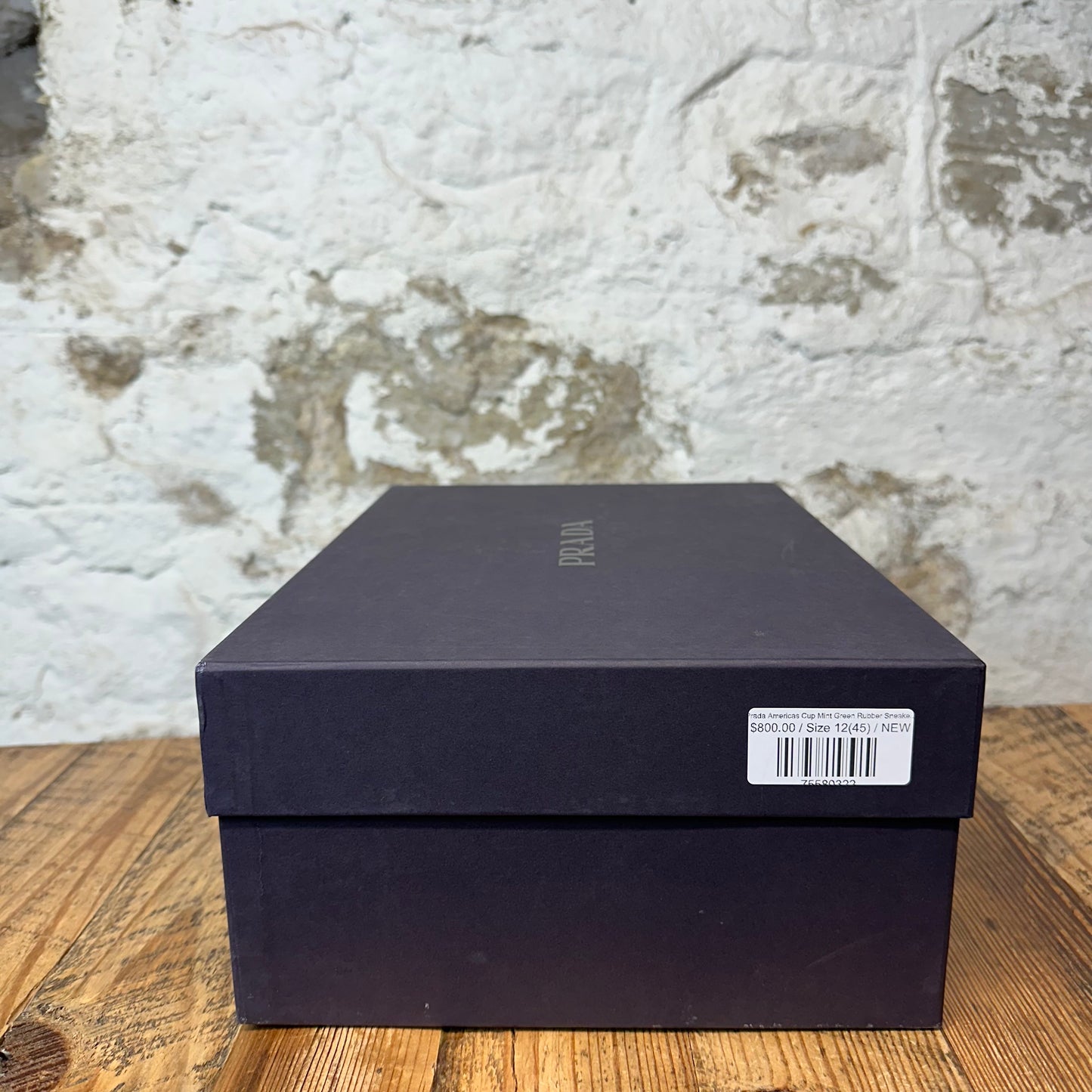 Prada Americas Cup Mint Green Rubber Sneaker Sz 12 (45) DS