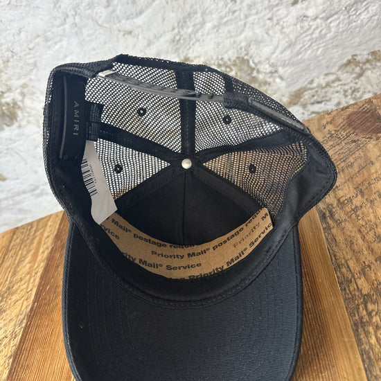 AMIRI Black and Orange Star Trucker Hat Buy Amiri 3 Star Trucker Hat  main image 3