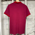 Burberry Small Logo Red Polo Shirt Sz M