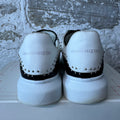 Alexander McQueen White Studded Tab Black White Sneaker Sz 10 (43)