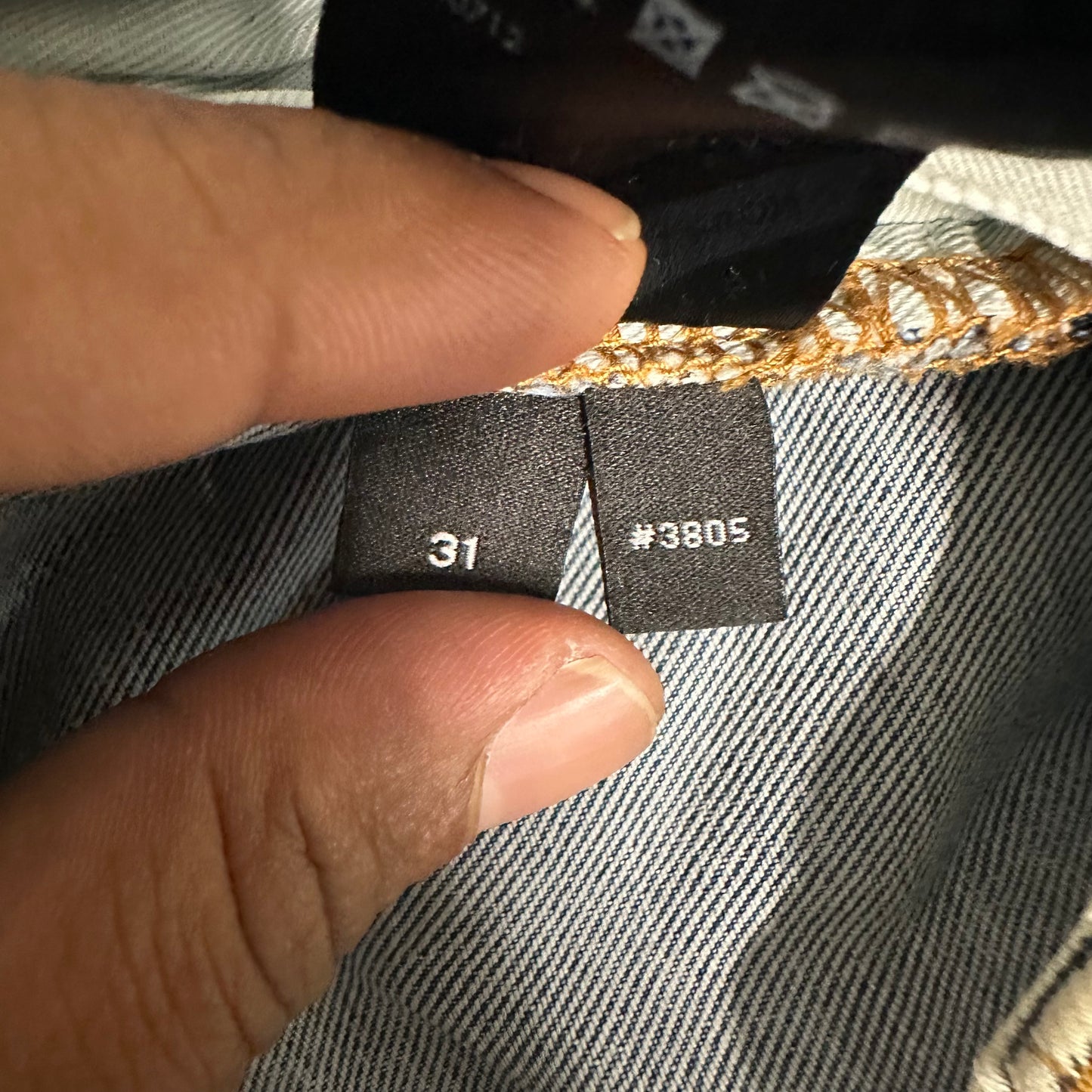 Amiri MX1 Multicolor Tie Dye Washed Blue Denim Jeans Sz 31