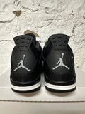 Air Jordan 4 Black Canvas Sz 9