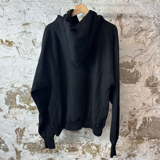 Saint Michael Red Arch Logo Black Hoodie Sz L