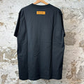 Louis Vuitton Embossed Logo Black T-Shirt Sz XL