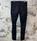 Amiri Playboy Print Black Denim Jeans Sz 34