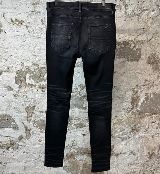 Amiri Distressed Black Denim Jeans Sz 32
