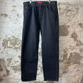 Supreme Star Logo Regular Washed Black Jeans Sz 32