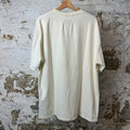 Rhude Vertical Spellout White T-Shirt Sz XL