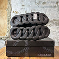 Versace Chain Reaction Barocco Print Black Sneaker Sz 10 (43)