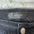 Amiri MX1 Cracked Pink Black Denim Jeans Sz 29