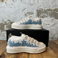 Amiri Blue Stars Court White Cream Sneaker Sz 5 (37)