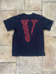 Vlone Red Skulls T-shirt Black Sz M DS