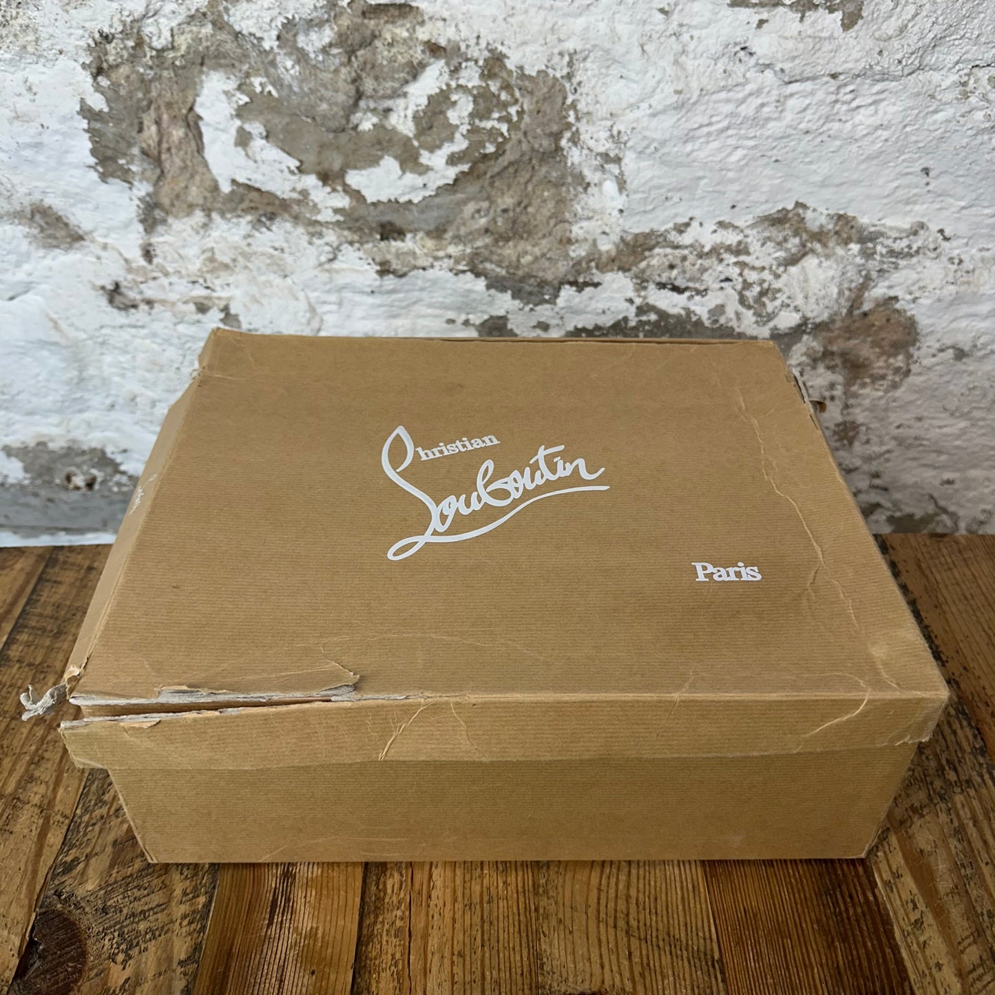 Christian Louboutin High Red Leather Spike Sneaker Sz 11 (44)