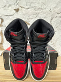 Air Jordan 1 High Patent Bred Sz 8.5